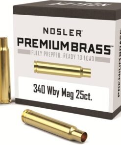 Nosler Custom Brass 340 Weatherby Magnum Box of 25
