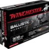 Opplanet winchester ballistic silvertip 308 winchester 150 grain fragmenting polymer tip brass cased centerfire rifle ammo 20 rounds sbst308 main.jpg