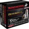 Opplanet winchester defender 10mm auto 180 grain bonded jacketed hollow point centerfire pistol ammo 20 rounds s10mmpdb main.jpg