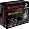 Opplanet winchester defender handgun 45 acp 230 grain bonded jacketed hollow point brass cased centerfire pistol ammo 20 rounds s45pdb main.jpg