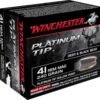 Opplanet winchester platinum tip hollow point 41 remington magnum 240 grain platinum tip hollow point brass cased centerfire pistol ammo 20 rounds s41pthp main.jpg
