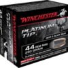 Opplanet winchester platinum tip hollow point 44 magnum 250 grain platinum tip hollow point centerfire pistol ammo 20 rounds s44pthp main.jpg