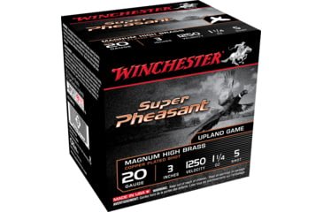 Opplanet winchester super pheasant 20 gauge 1 1 4 oz 3in centerfire shotgun ammo 25 rounds x203ph5 main.jpg