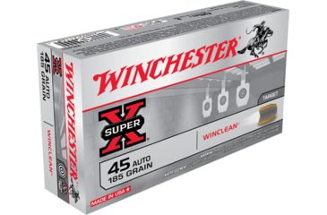Opplanet winchester super x handgun 45 acp 185 grain winclean enclosed base brass cased centerfire pistol ammo 50 rounds wc451 main.jpg