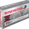 Opplanet winchester super x rifle 243 winchester super short magnum 100 grain power point brass cased centerfire rifle ammo 20 rounds x243wss main.jpg