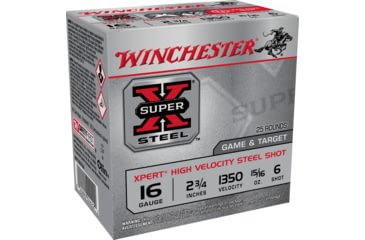 Opplanet winchester super x shotshell 16 gauge 15 16 oz 2 75 centerfire shotgun ammo 25 round we16gt6 main.jpg