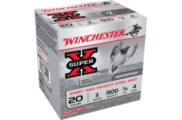 Opplanet winchester super x shotshell 20 gauge 7 8 oz 3in centerfire shotgun ammo 25 rounds wex2034 main.jpg