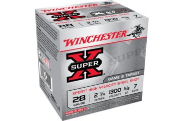 Opplanet winchester super x shotshell 28 gauge 5 8 oz 2 75in centerfire shotgun ammo 25 rounds we28gt7 main.jpg