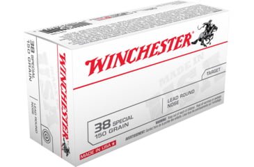 Opplanet winchester usa handgun 38 special 150 grain lead round nose centerfire pistol ammo 50 rounds q4196 main.jpg