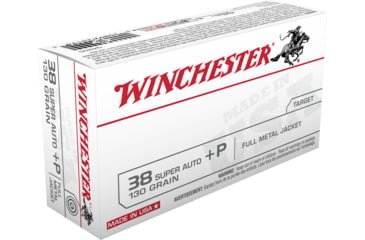 Opplanet winchester usa handgun 38 super 130 grain full metal jacket centerfire pistol ammo 50 rounds q4205 main.jpg