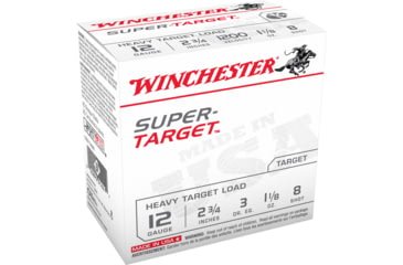 Opplanet winchester usa shotshell 12 gauge 1 1 8 oz 2 75in centerfire shotgun ammo 25 rounds trgt12m8 main.jpg