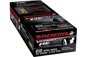 Opplanet winchester varmint he 22 winchester magnum rimfire 34 grain jacketed hollow point rimfire ammo 50 rounds s22wm main.jpg