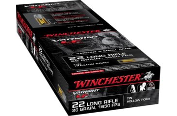 Opplanet winchester varmint lf 22 long rifle 26 grain tin hollow point rimfire ammo 50 rounds x22lrhlf main.jpg
