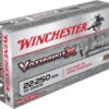 Opplanet winchester varmint x rifle 22 250 remington 55 grain rapid expansion polymer tip centerfire rifle ammo 20 rounds x22250p main.jpg