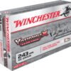 Opplanet winchester varmint x rifle lead free 243 winchester 55 grain zink core hollow point centerfire rifle ammo 20 rounds x243plf main.jpg