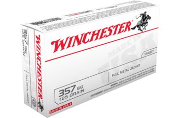 Opplanet winchester winchester 357 sig 125 grain full metal jacket centerfire pistol ammo 50 rounds q4309 main.jpg